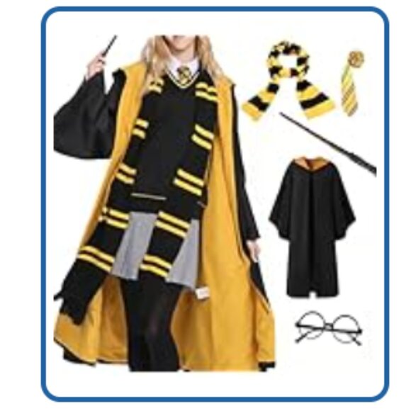 Hufflepuff Wizard Costume Set Harry Potter - Picture 1 of 8